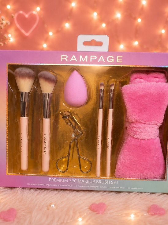 Rampage Other - Rampage Premium 7pc Makeup Brush Set - Pink